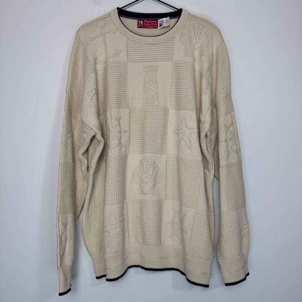 Binghamton Knitting Co., Inc Nautical Knit Sweater XL